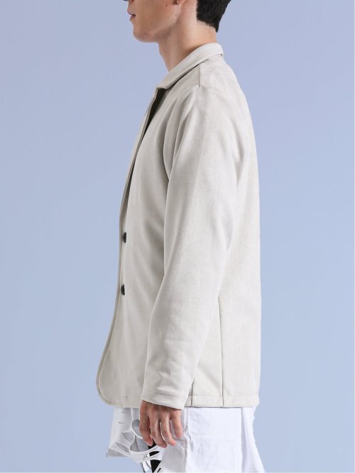 フェイクスエード テーラードジャケット