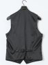 マルゾット ウール ジレベスト ストライプ黒(セットアップ可能)