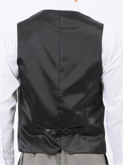 マルゾット ウール ジレベスト ストライプ黒(セットアップ可能)