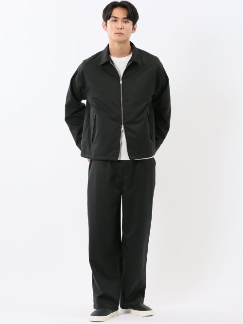 NEO BASICS ウール混 ハリントンジャケット(セットアップ可能)