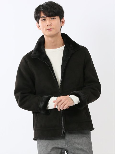 起毛 スタンドブルゾン