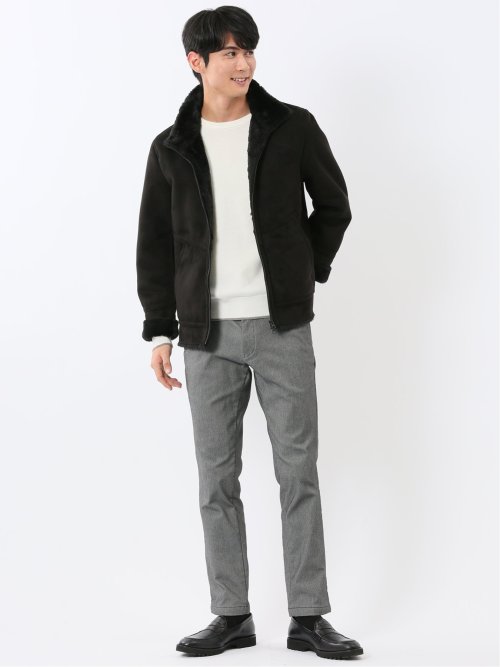 起毛 スタンドブルゾン