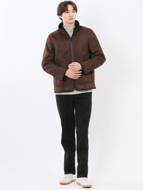 起毛 スタンドブルゾン