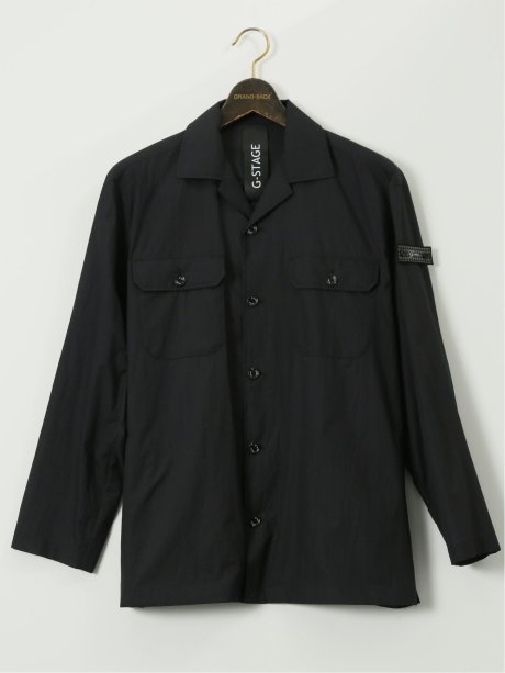 【大きいサイズ】ジーステージ/G-stage ナイロンワッシャー シャツブルゾン
