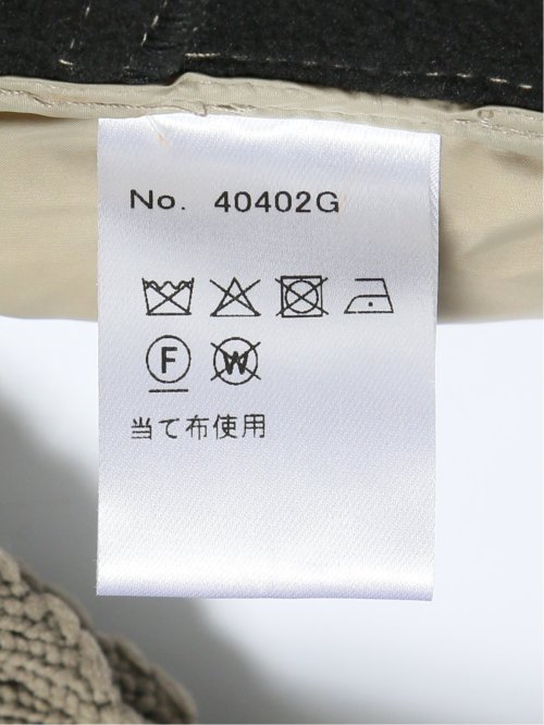 【大きいサイズ】ジーステージ/G-stage 鹿の子ニットコンビ フーデッドダウン