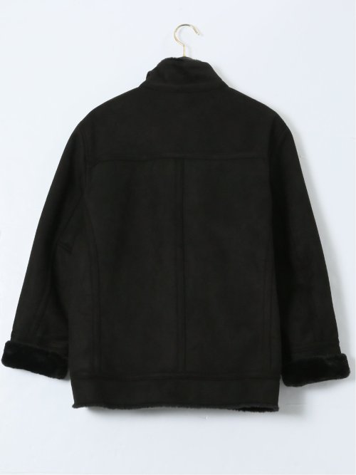 【大きいサイズ】ジーステージ/G-stage 起毛 裏ボア フルジップブルゾン