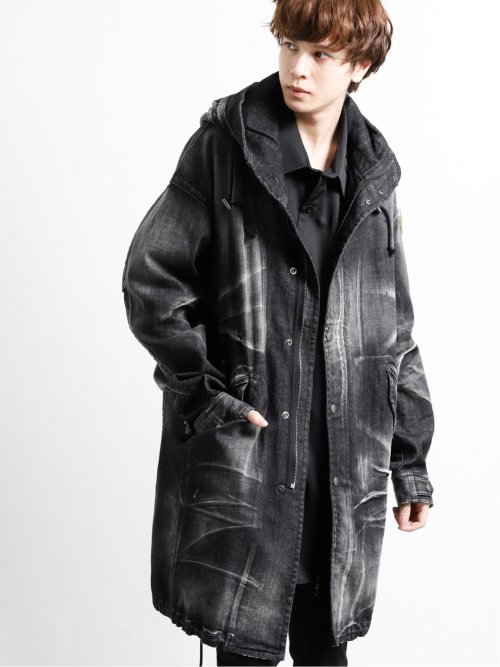 Made In Japanデニム ルーズモッズコート M 05黒 ジャケット アウター Taka Q Online Shop タカキューオンラインショップ 公式通販