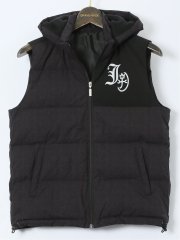 【大きいサイズ】カステルバジャック/CASTELBAJAC フード脱着 ダウンベスト