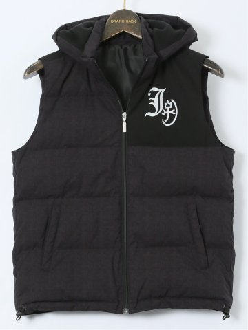 【大きいサイズ】カステルバジャック/CASTELBAJAC フード脱着 ダウンベスト