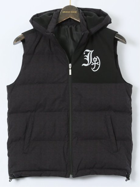 【大きいサイズ】カステルバジャック/CASTELBAJAC フード脱着 ダウンベスト