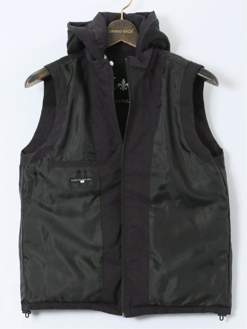 【大きいサイズ】カステルバジャック/CASTELBAJAC フード脱着 ダウンベスト