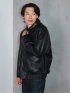 Oversized Faux Leather Blouson / ビッグシルエット フェイクレザーブルゾン（ユニセックス）