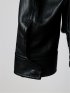 Oversized Faux Leather Blouson / ビッグシルエット フェイクレザーブルゾン（ユニセックス）
