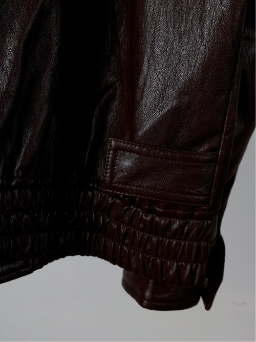 ドロー/DRAW ビッグシルエット 合成皮革ブルゾン （ユニセックス）