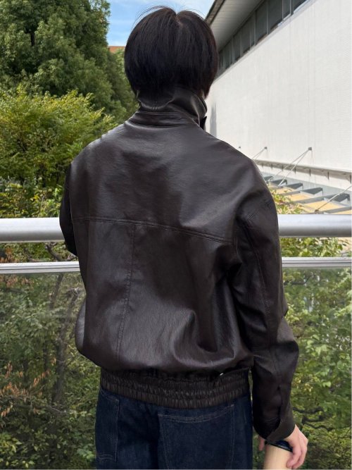 ドロー/DRAW ビッグシルエット 合成皮革ブルゾン （ユニセックス）