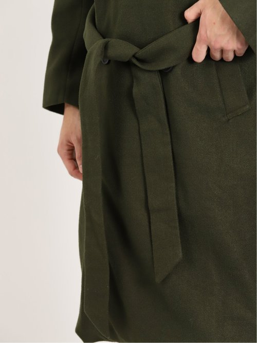 メルトン オーバーサイズ ラップコート