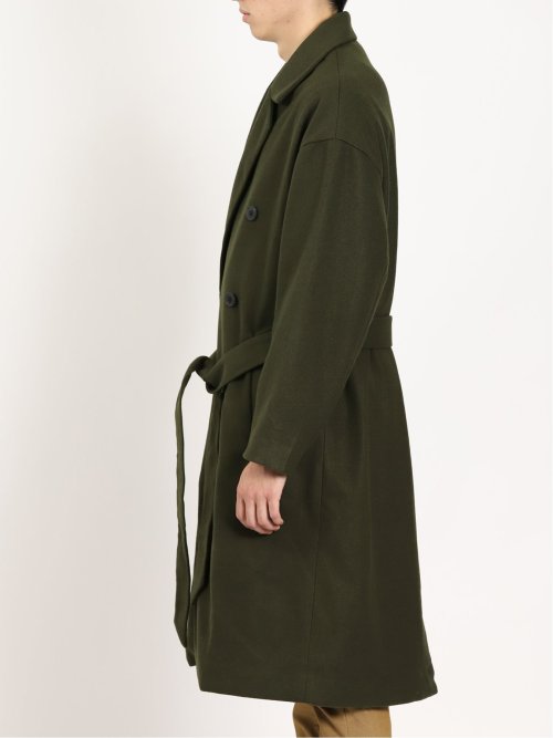 メルトン オーバーサイズ ラップコート