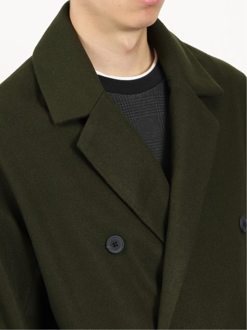 メルトン オーバーサイズ ラップコート