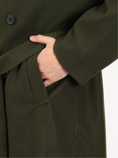 メルトン オーバーサイズ ラップコート