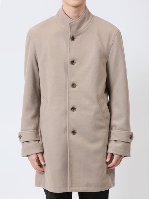 ニットメルトン イタリアンカラーコート