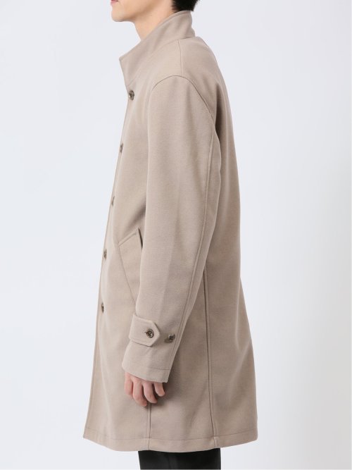 ニットメルトン イタリアンカラーコート