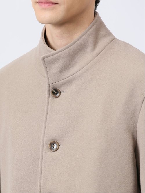 ニットメルトン イタリアンカラーコート