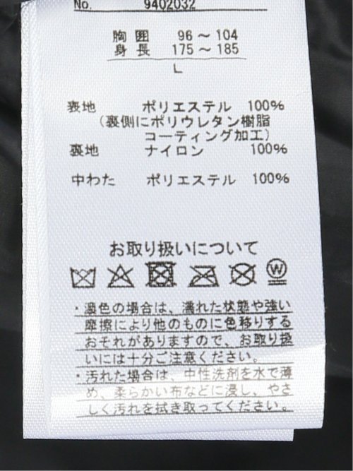 ALL WEATHER TEX フーデット 中綿ブルゾン