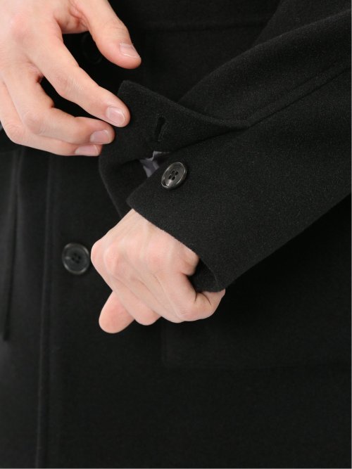 ストレッチメルトン ハーフステンカラーコート