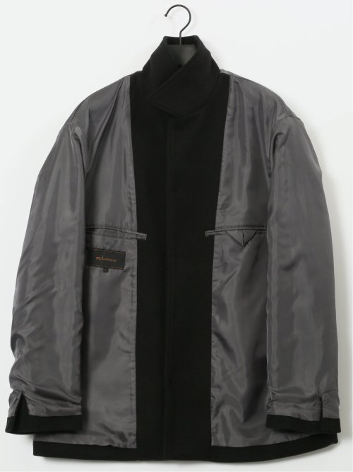 ストレッチメルトン ハーフステンカラーコート