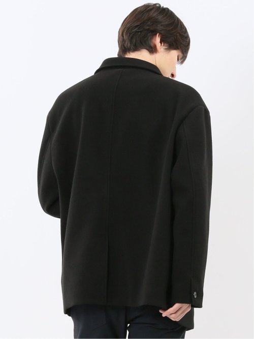 ストレッチメルトン ハーフステンカラーコート