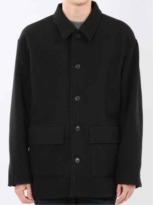 ストレッチメルトン ハーフステンカラーコート