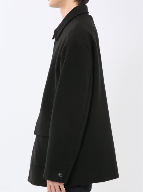 ストレッチメルトン ハーフステンカラーコート