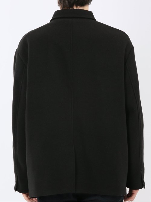 ストレッチメルトン ハーフステンカラーコート