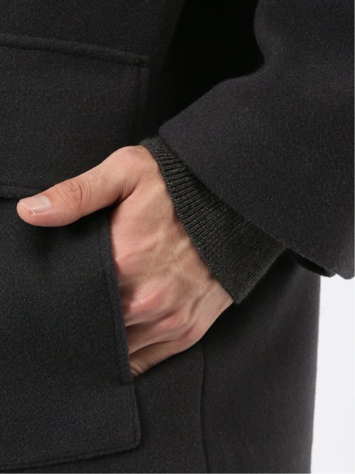 ストレッチメルトン ハーフステンカラーコート