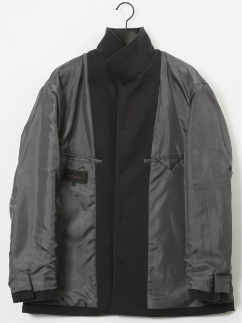 ストレッチメルトン ハーフステンカラーコート