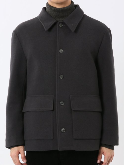 ストレッチメルトン ハーフステンカラーコート