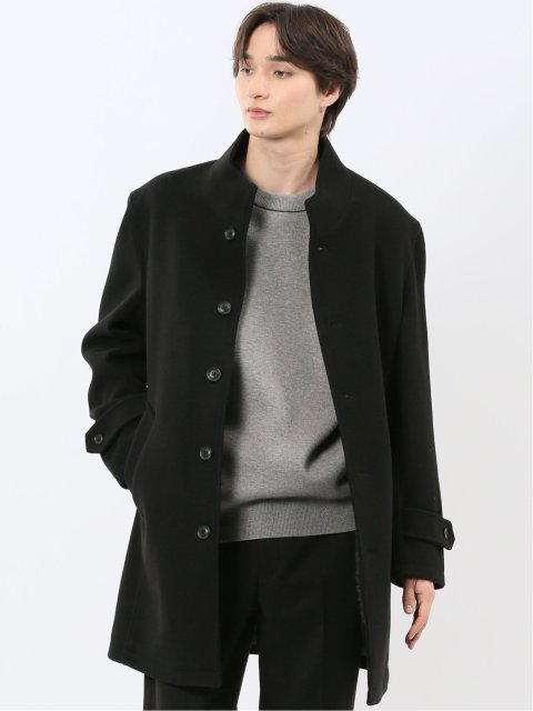 ストレッチメルトン スタンドカラーコート