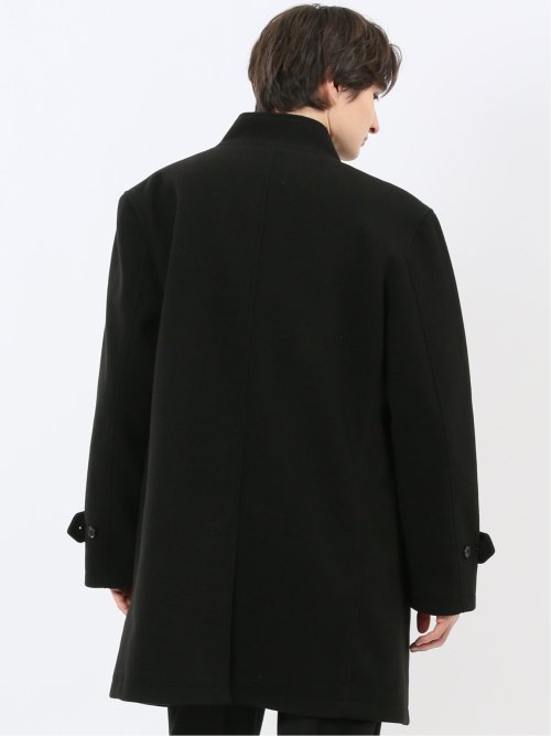 ストレッチメルトン スタンドカラーコート