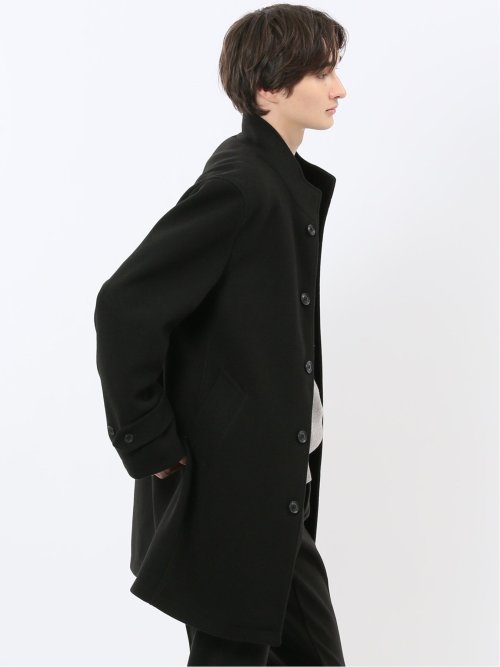 ストレッチメルトン スタンドカラーコート