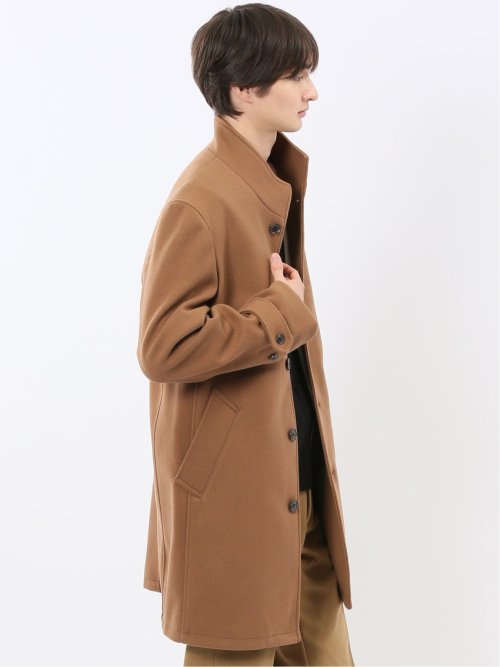 ストレッチメルトン スタンドカラーコート