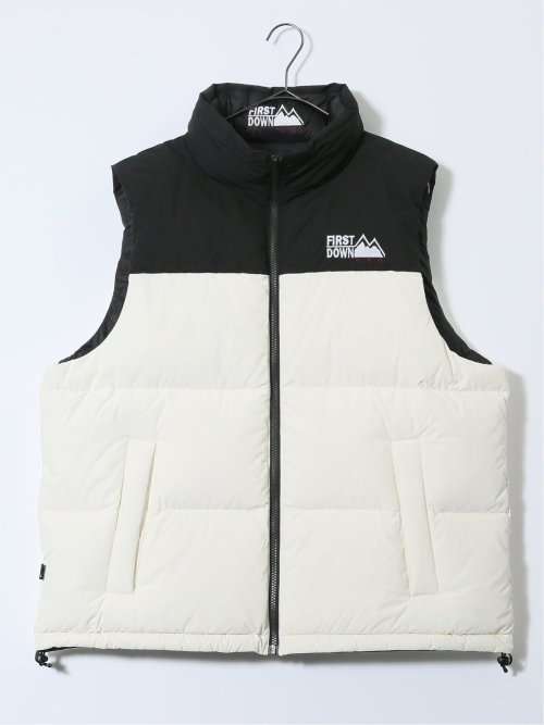 FIRSTDOWN USA 撥水防風 リバーシブル ダウンベスト