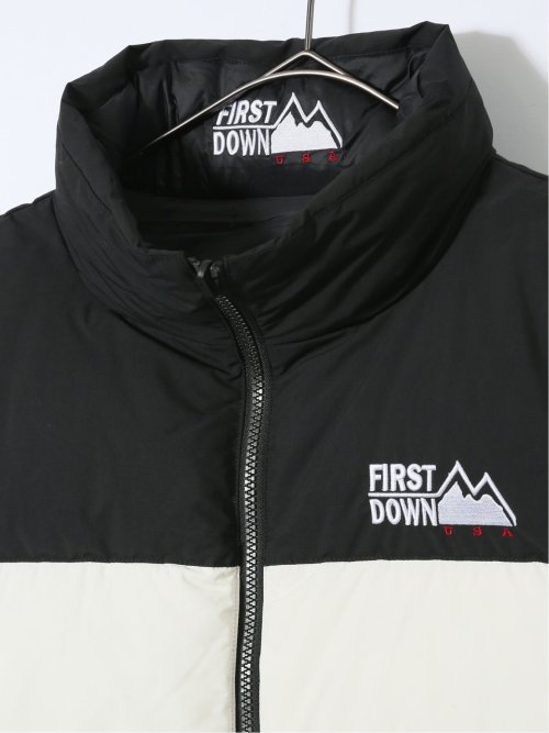 FIRSTDOWN USA 撥水防風 リバーシブル ダウンベスト