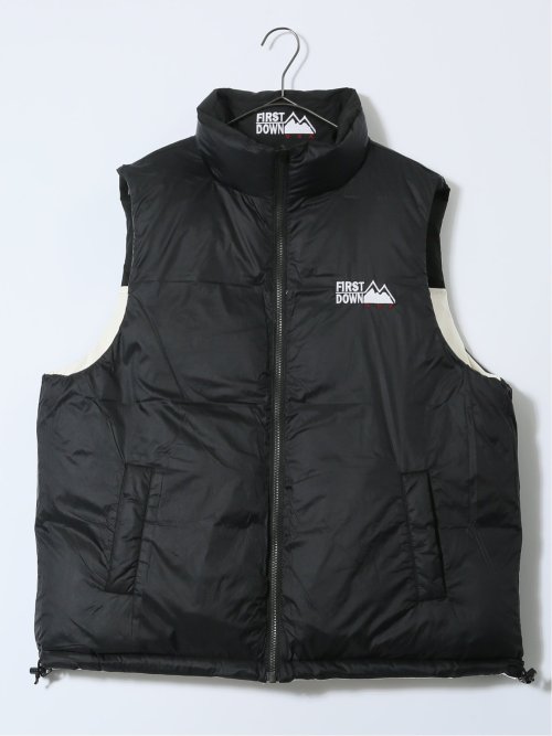 FIRSTDOWN USA 撥水防風 リバーシブル ダウンベスト