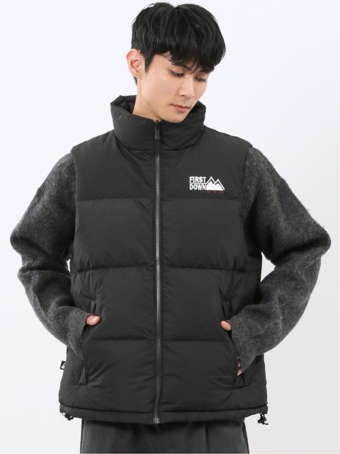 FIRSTDOWN USA 撥水防風 リバーシブル ダウンベスト