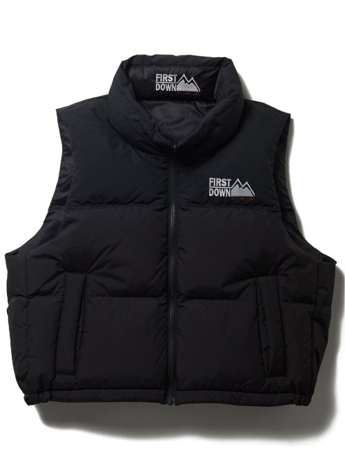 FIRSTDOWN USA 撥水防風 リバーシブル ダウンベスト(M 05黒): アウター