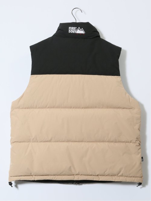 FIRSTDOWN USA 撥水防風 リバーシブル ダウンベスト