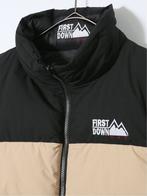 FIRSTDOWN USA 撥水防風 リバーシブル ダウンベスト