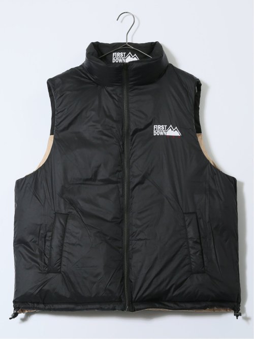 FIRSTDOWN USA 撥水防風 リバーシブル ダウンベスト