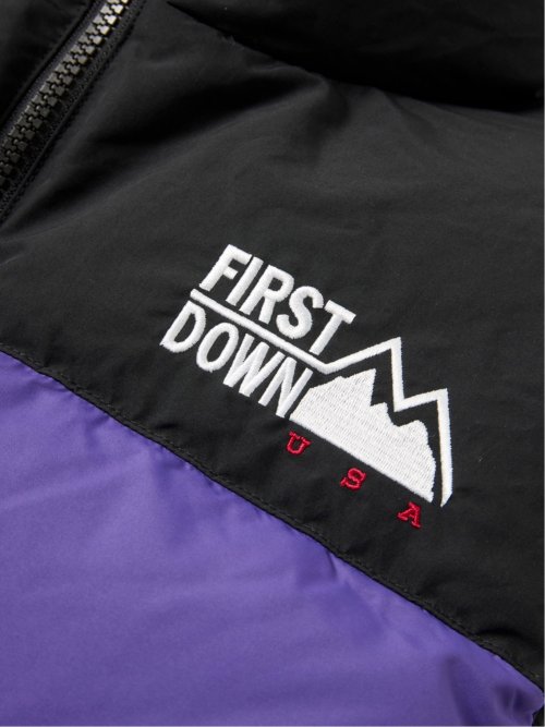 FIRSTDOWN USA 撥水防風 リバーシブル ダウンベスト