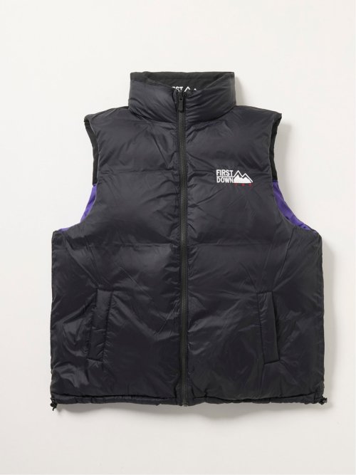 FIRSTDOWN USA 撥水防風 リバーシブル ダウンベスト
